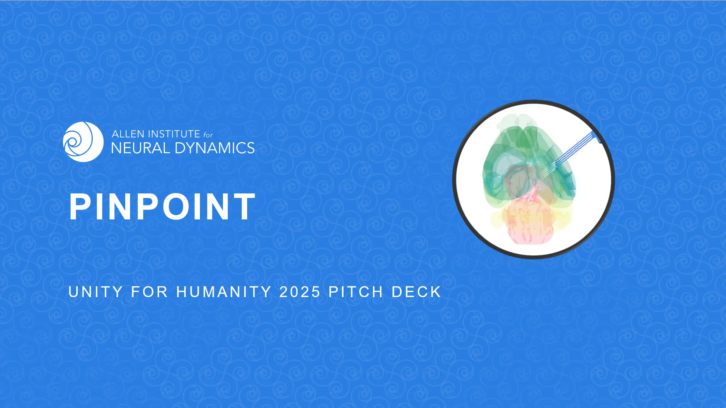 Unity for Humanity Pitch Deck Title Slide